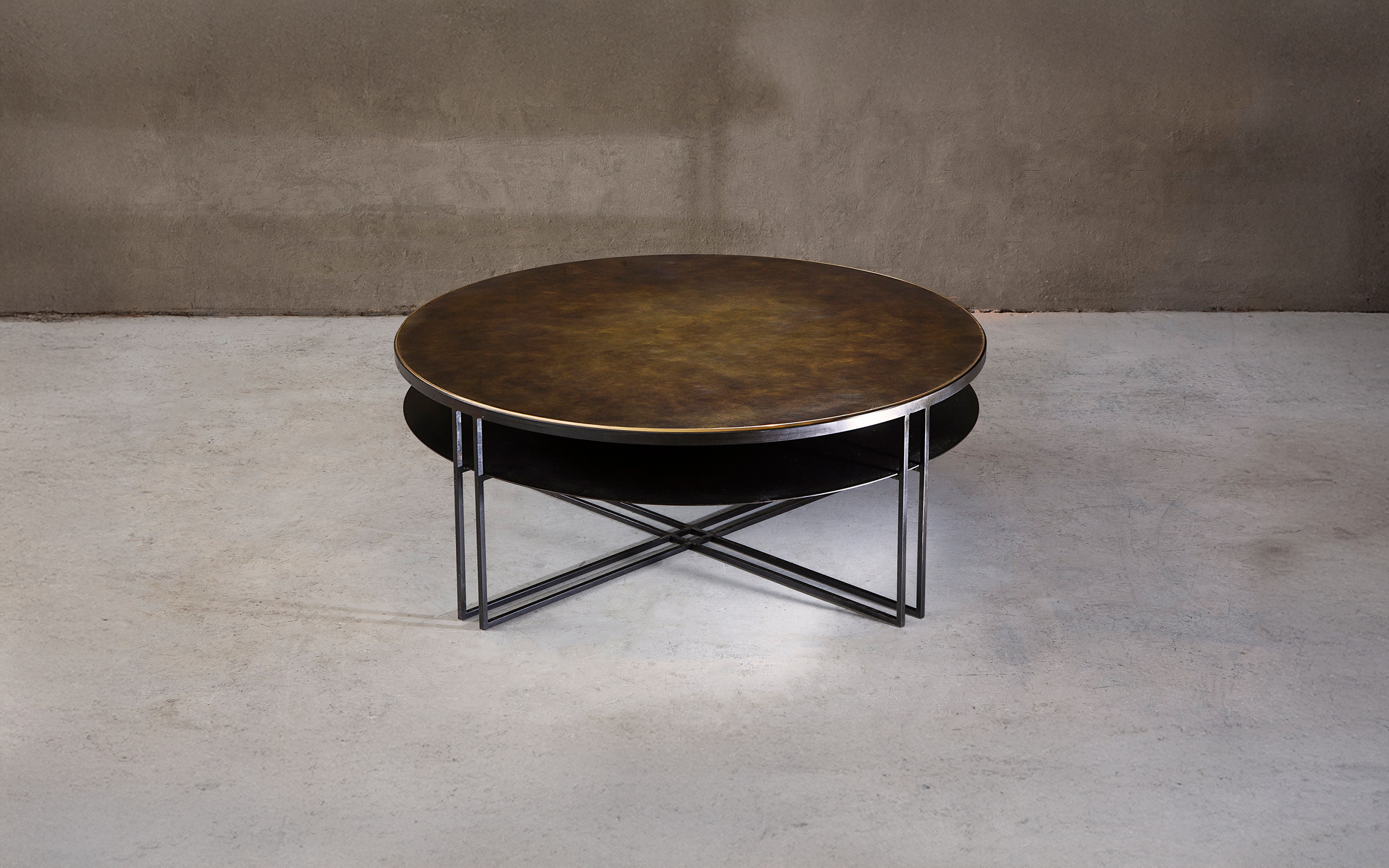 ROUND BINATE COFFEE TABLE
